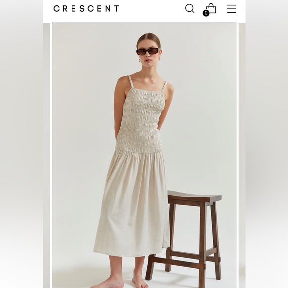 CRESCENT SIMONA MIDI DRESS - Picture 2 of 15